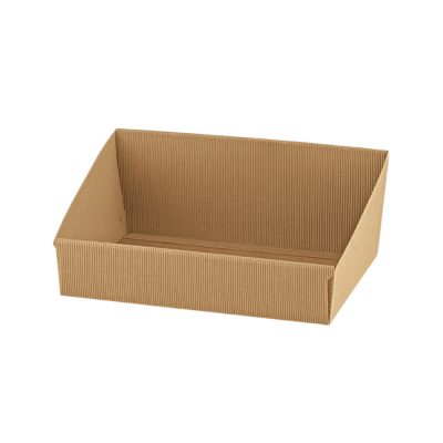 Mand karton M hogerug kraft 31x24x5-10.5cm