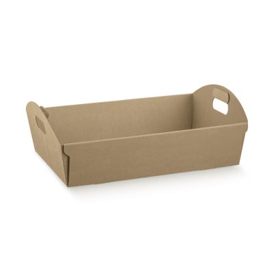 Mand karton met greep kraft 22x16x6cm