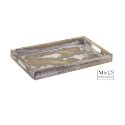 Dienblad rh Cor L grey-wash L25B38H5CM