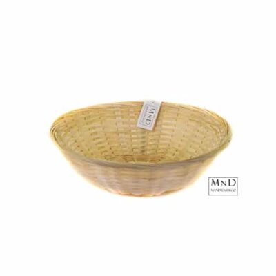 Brood mand rond Bamboe 25x8CM S naturel