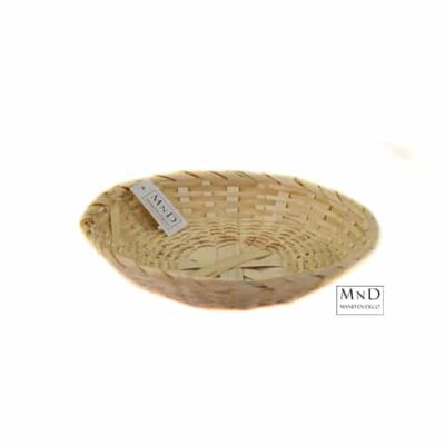 Schaal bamboe rond laag 25x4 cm