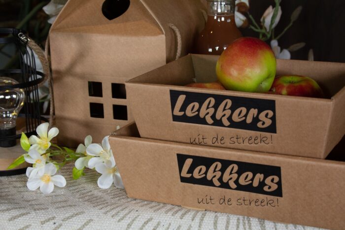 Karton kraft LEKKERS uit de streek 29x21x9cm - Afbeelding 4