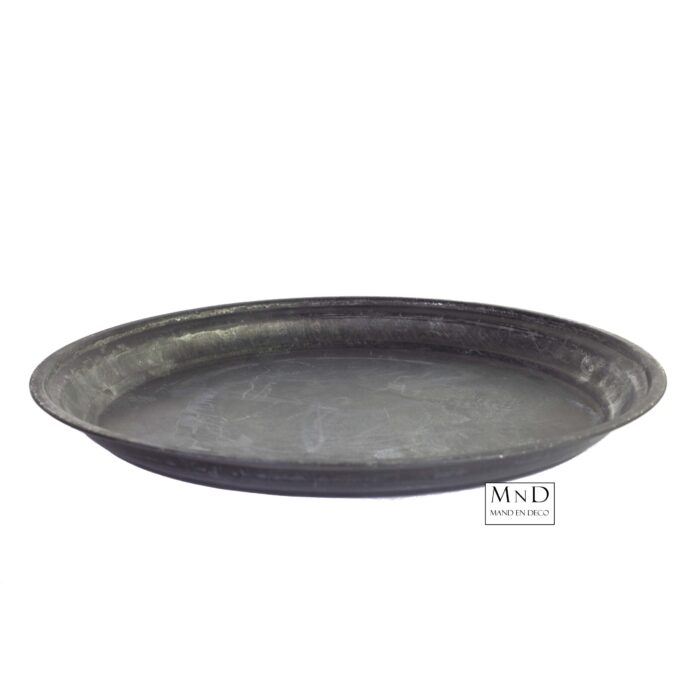 Dienblad-schaal black rond PIA L 40x40x3cm