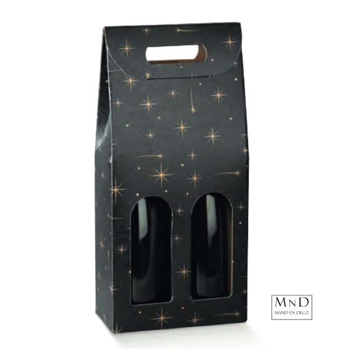 2 fles zwart met ster