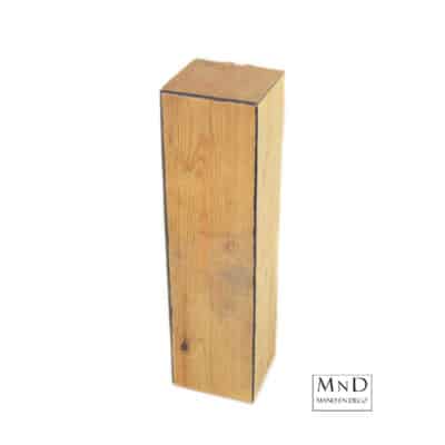 Karton 1 Fles hout 8.7x8.7x33cm