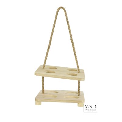 Bier-flesdrager Dastin S naturel voor 4 flesjes 20x20cm