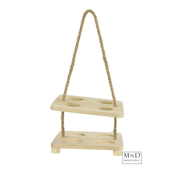 Bier-flesdrager Dastin S naturel voor 4 flesjes 20x20cm