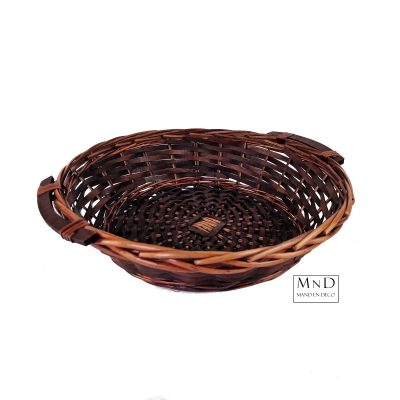 Spaanse mand L bruin 40x40xH11cm