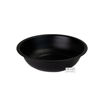 Schaal Sion rond zwart S Ø23x6.5cm