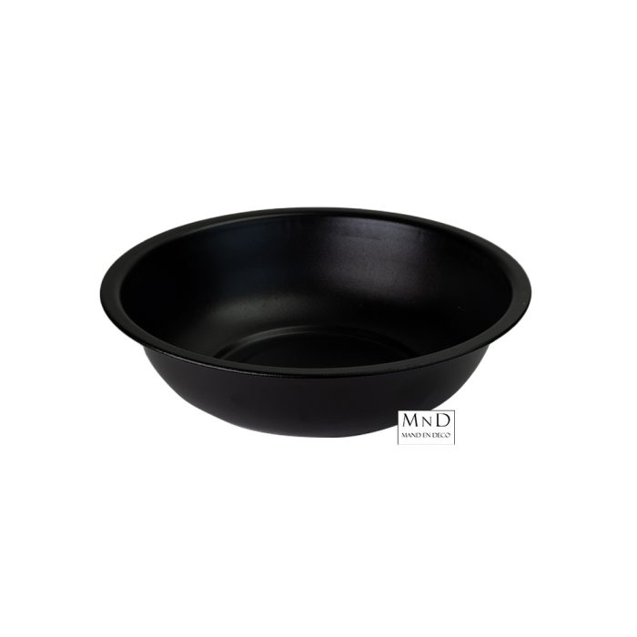 Schaal Sion rond zwart S Ø23x6.5cm
