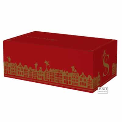 Geschenkdoos Sinterklaas rood 31x20x14cm