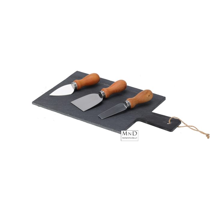 Kaasplank set 4stuks leisteen bord 30x17x0.4cm (augustus leverbaar)