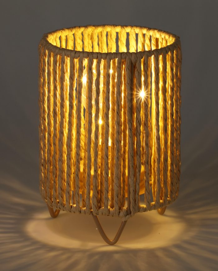 Lantaarn met LED verlichting Ø14.5xH17CM/Ø12xH17CM 4.assorti (augustus leverbaar) - Afbeelding 3
