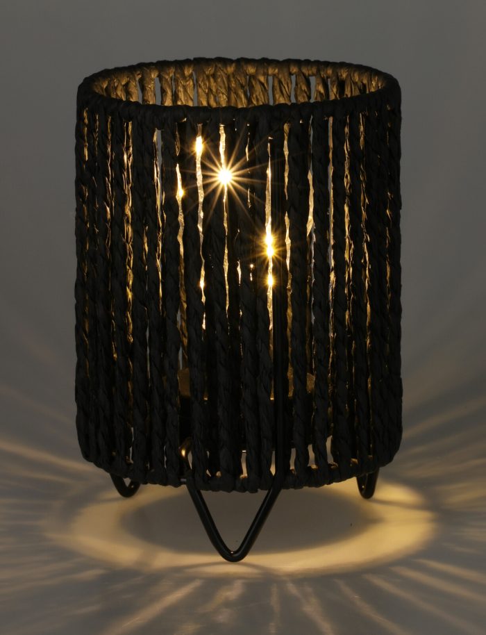 Lantaarn met LED verlichting Ø14.5xH17CM/Ø12xH17CM 4.assorti (augustus leverbaar) - Afbeelding 5