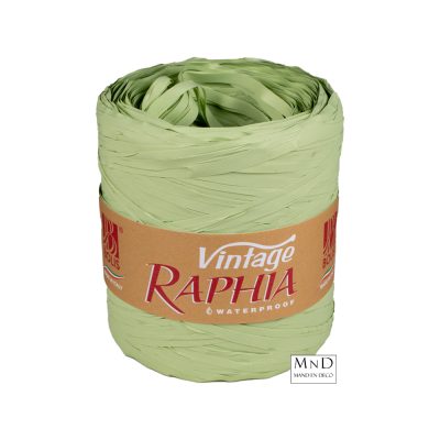 Raffia vintage lint 200m | 62 nilo groen