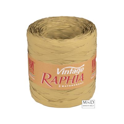 Raffia vintage lint 200m | 63 senape mosterd