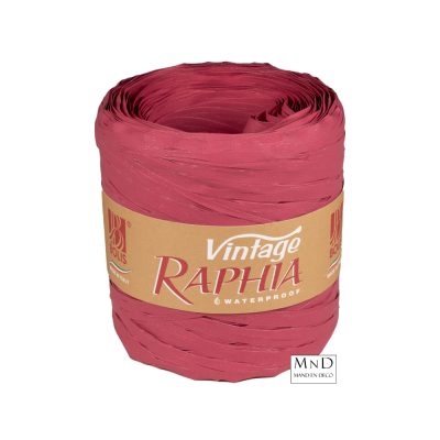 Raffia vintage lint 200m | 65 bordeaux rood