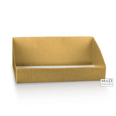 Karton hoge rug goudkleur 50x37.5x16cm