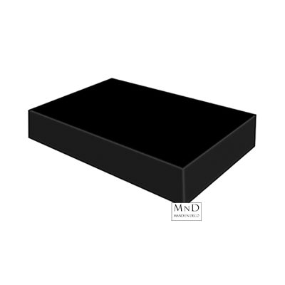 2 Fles Zwart Glans All-Over 33,5x18,7x9,5cm
