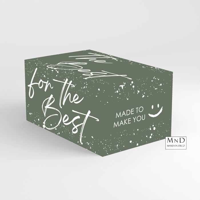 Geschenkdoos The Best Groen 39x29x20cm