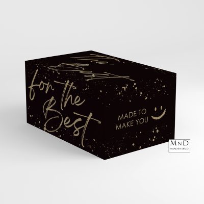 Geschenkdoos The Best Kraft Zwart 39x29x23cm