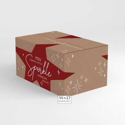 Geschenkdoos Sparkle Rood 39x29x30cm