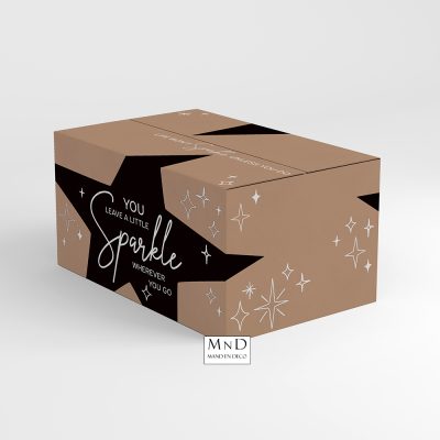 Geschenkdoos Sparkle Zwart 39x29x30cm