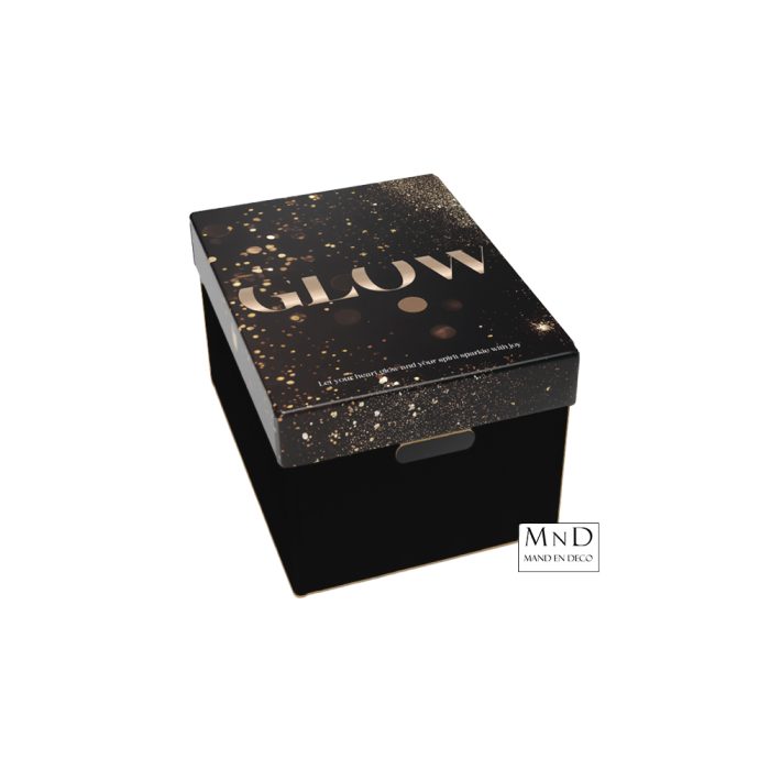 Geschenkdoos Glow | Zwarte Bodem 39x29x23cm