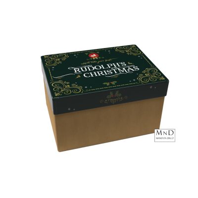 Geschenkdoos Rudolph | Bruine Bodem 39x29x30cm
