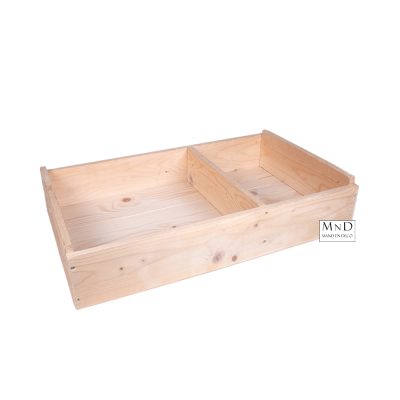 Fruitkist laag met tussen schot en handvat 50x30x10cm