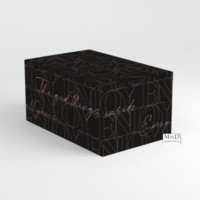 Geschenkdoos Moments Kraft Zwart 39x29x30cm