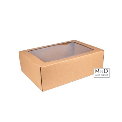 Vensterdozen Groot | Kraft 38x28x9cm