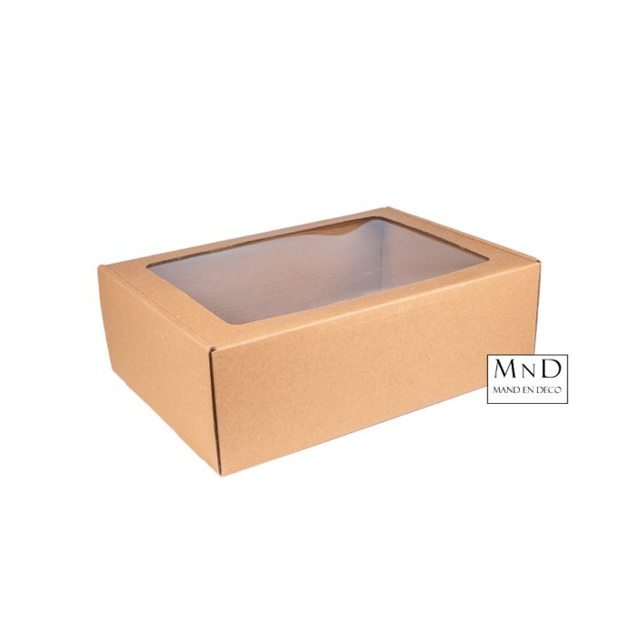 Vensterdozen Groot | Kraft 38x28x9cm