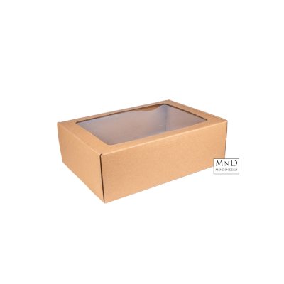 Vensterdozen Middel | Kraft 31x21x9cm
