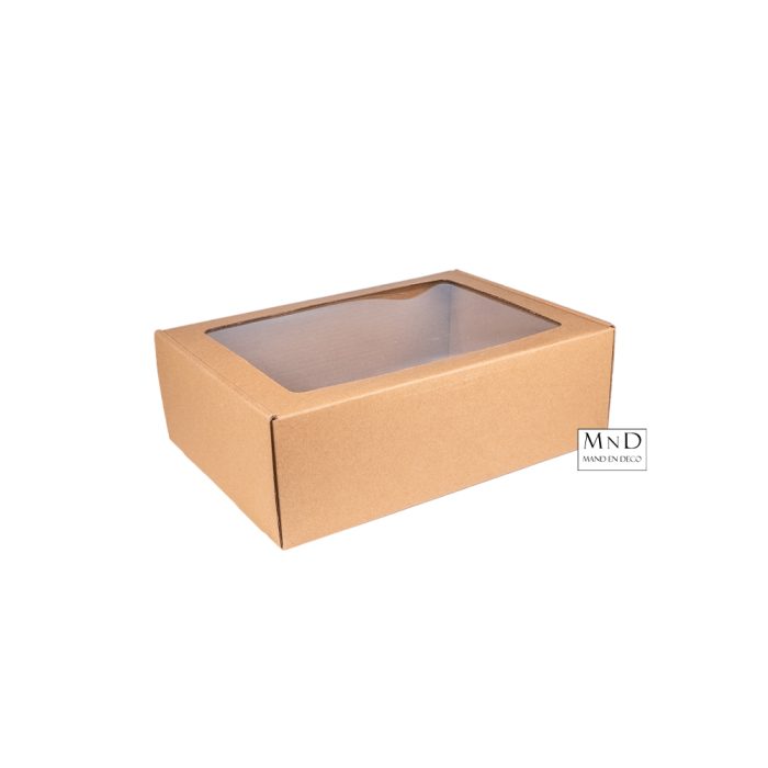 Vensterdozen Middel | Kraft 31x21x9cm