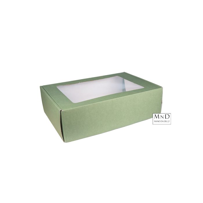 Vensterdozen Middel | Olijfgroen 31x21x9cm