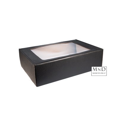 Vensterdozen Groot | Zwart 38x28x9cm