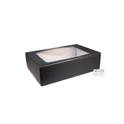 Vensterdozen Middel | Zwart 31x21x9cm