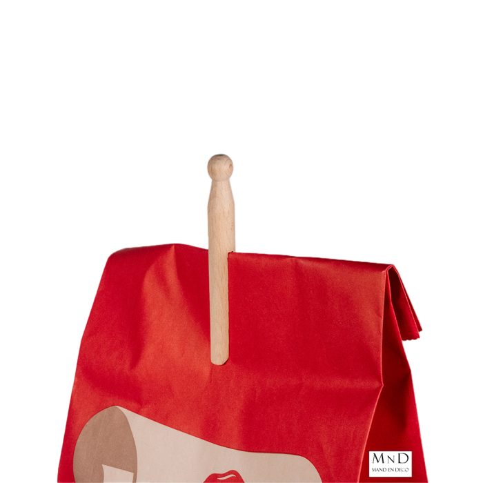 Paperbag Wasknijper rond 11x1.5cm - Afbeelding 2