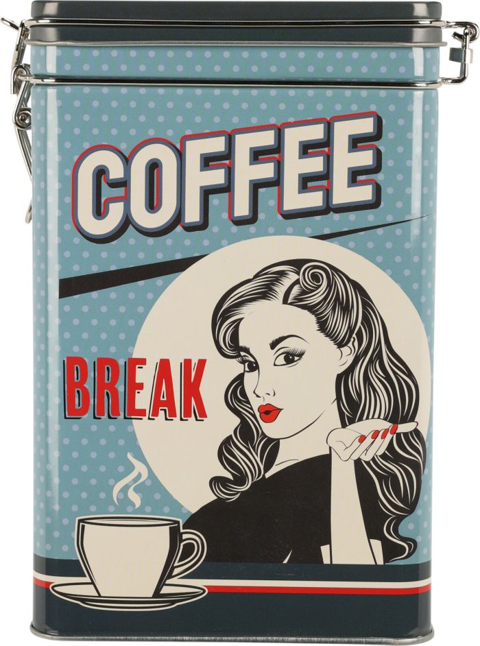 VOORRAADBLIK STAAL 4assorti KOFFIE 13X7,5X18cm - Afbeelding 2