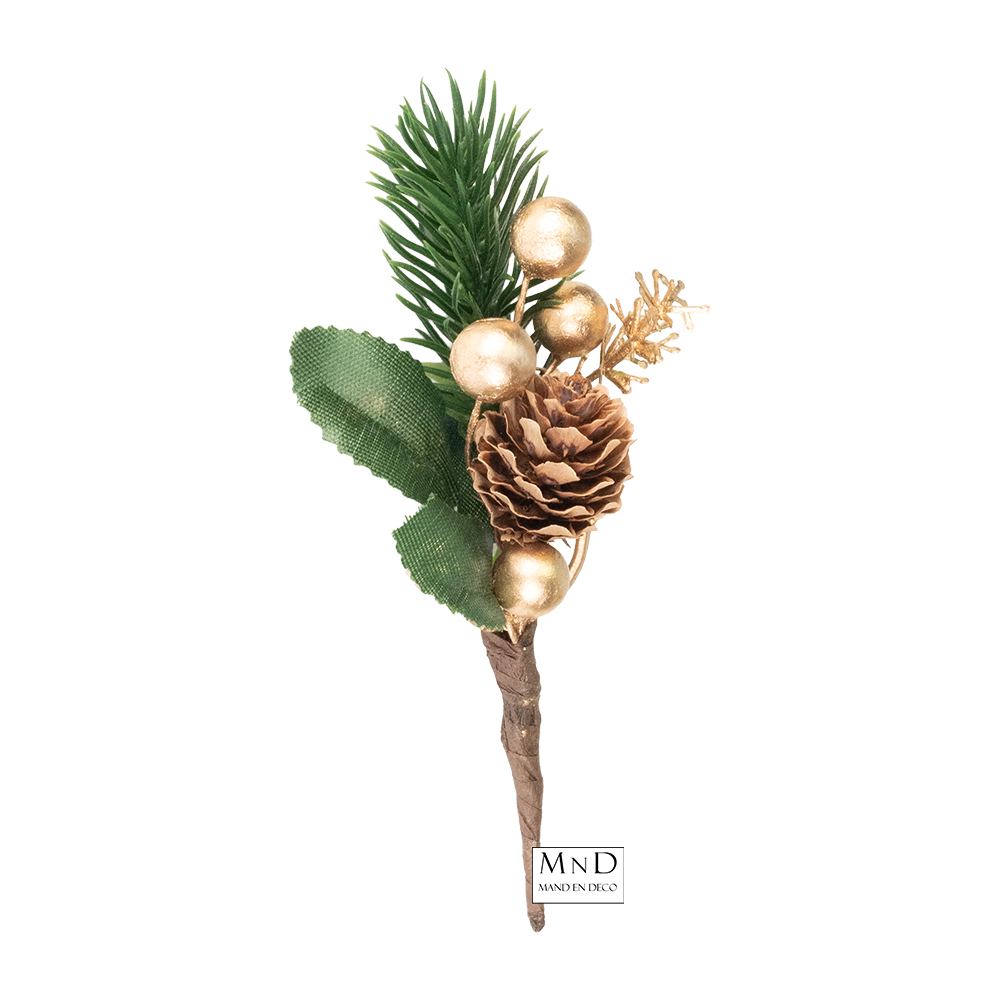 Takje verpakkingsdecoratie voor kerst 10cm | 12 in een zakje