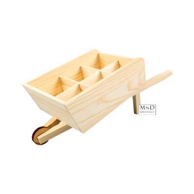 Houten bierkruiwagen 15x29x15.5cm