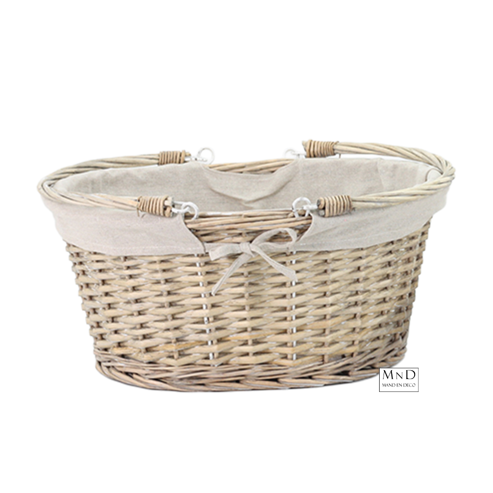 Hengselmand Marja L bekleed 42X32x19/34cm