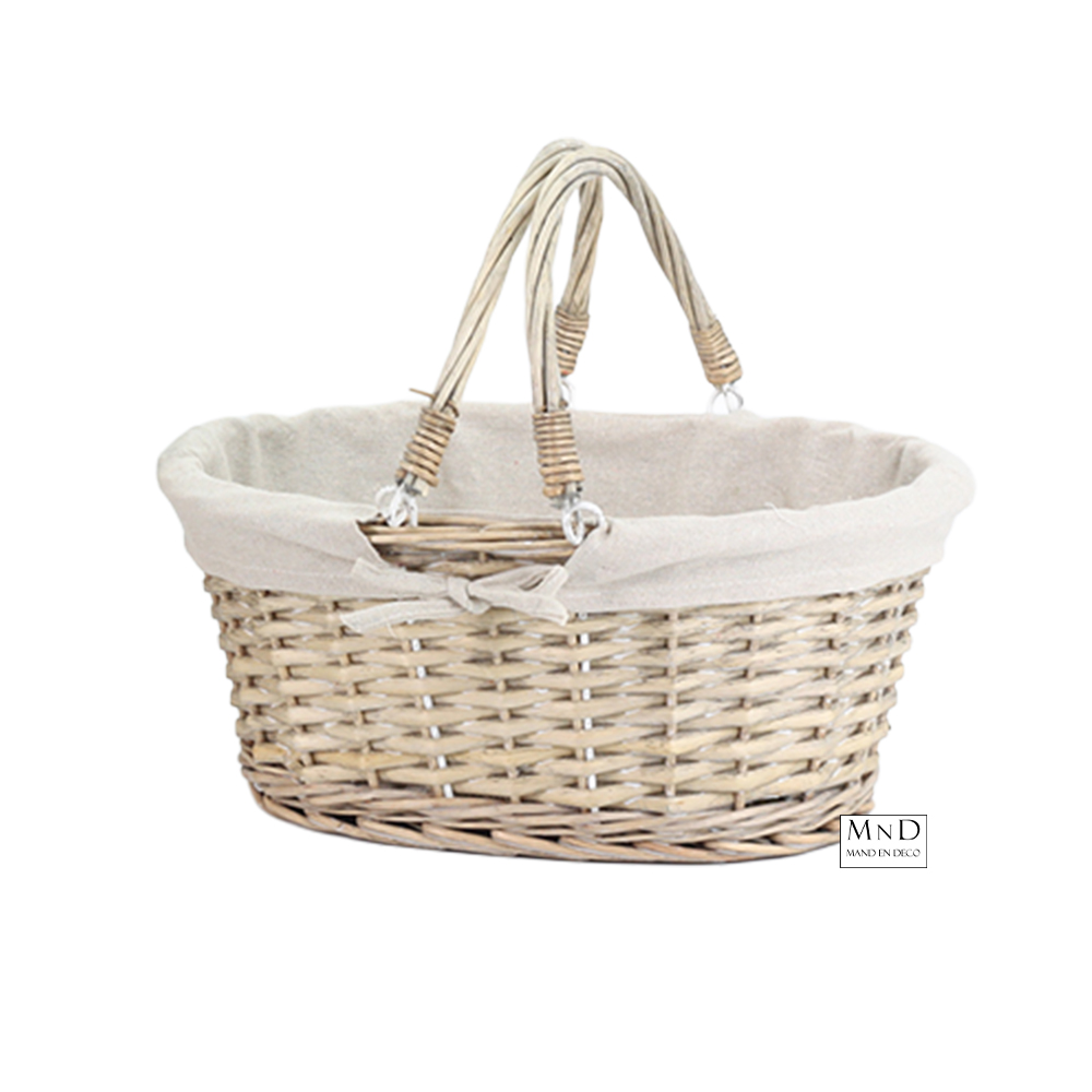 Hengselmand Marja M bekleed 39X28x16/30cm