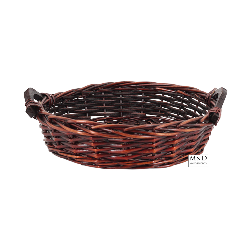 Mand Madrid M met houten handvat ø36xH9cm