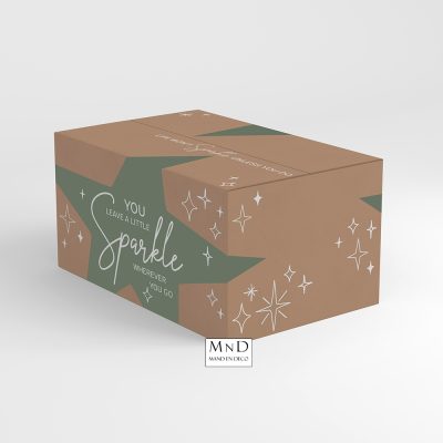 Geschenkdoos Sparkle Groen 39x29x20cm