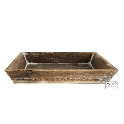 Dienblad rh Erlah L grey-wash  23x27x4,5cm