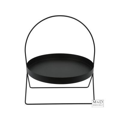 Etagere Luka 1 o/voet zwart 31x30xH36cm