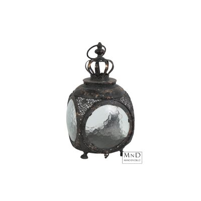 Lantaarn vk Xavier S zwart 18x18x33.5cm