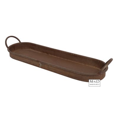 Dienblad rh Bonnie L roest 50.5x15.5xH4cm